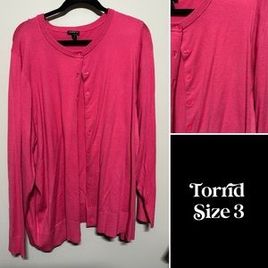 Torrid button down cardigan